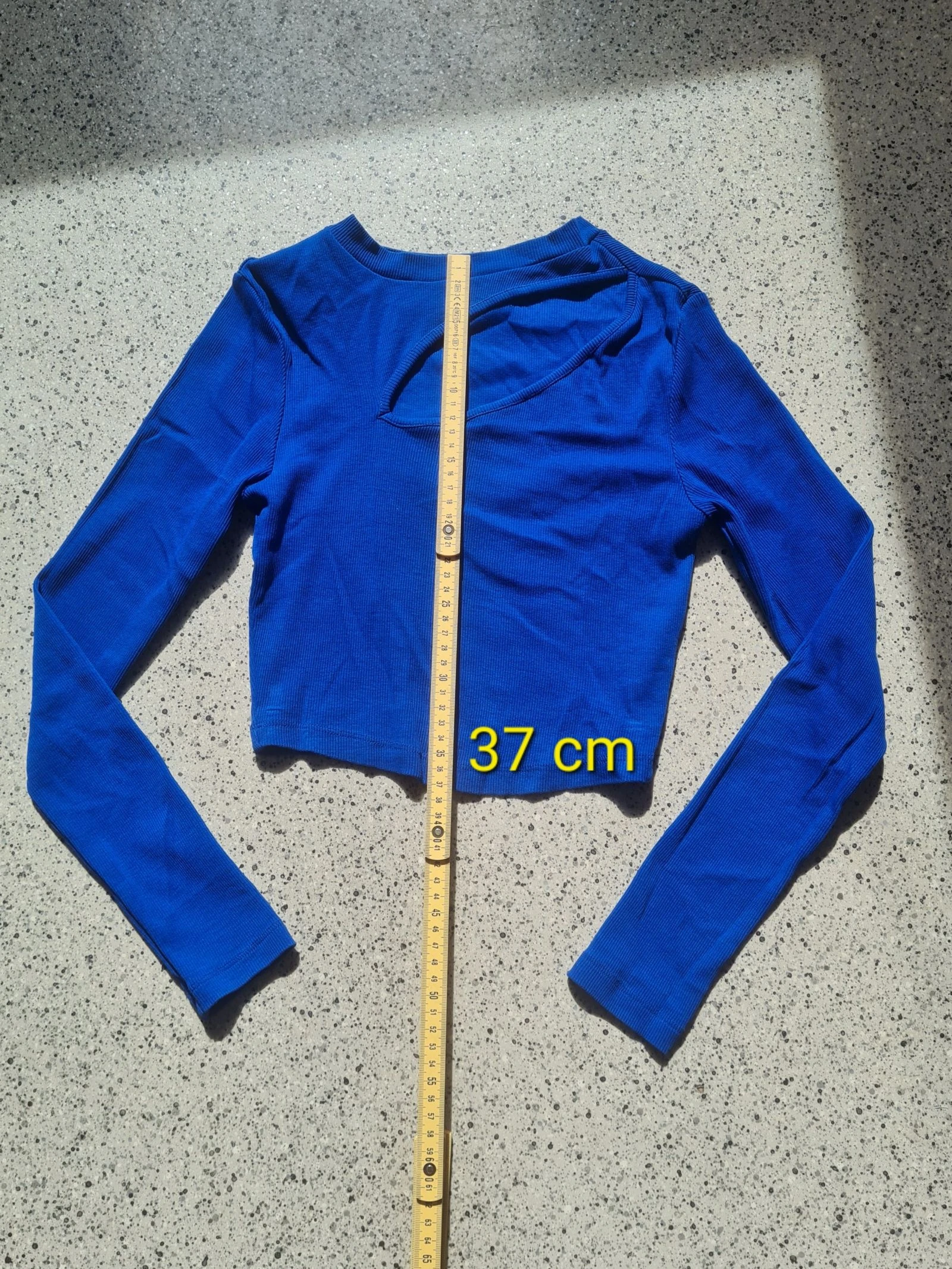 Korte elektrische blauwe top 🌺 Pigalle maat XS – photo 8